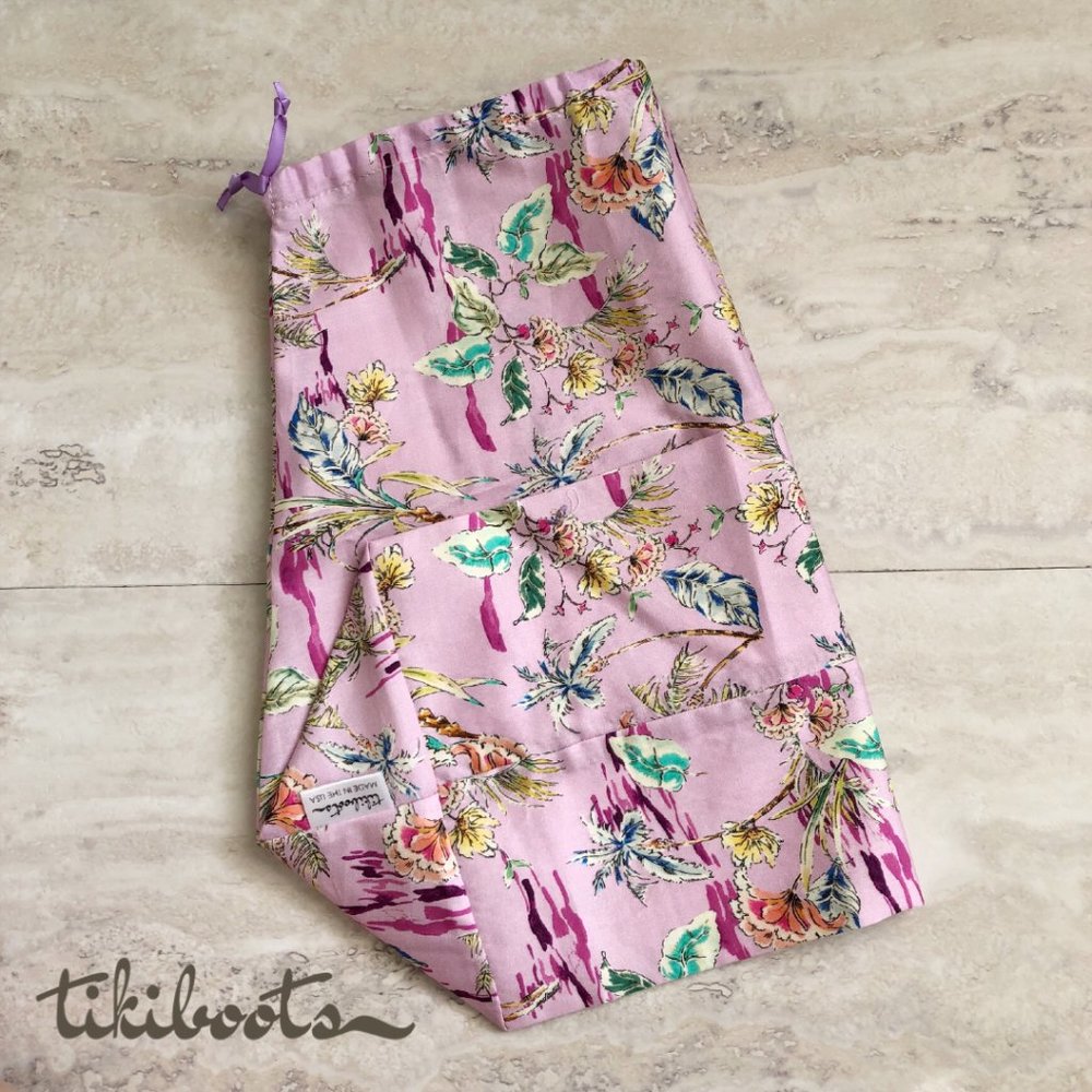 BOOT BAG Cowgirl Western Boot Dust Storage Purse Closet Cowboy Floral Tropical